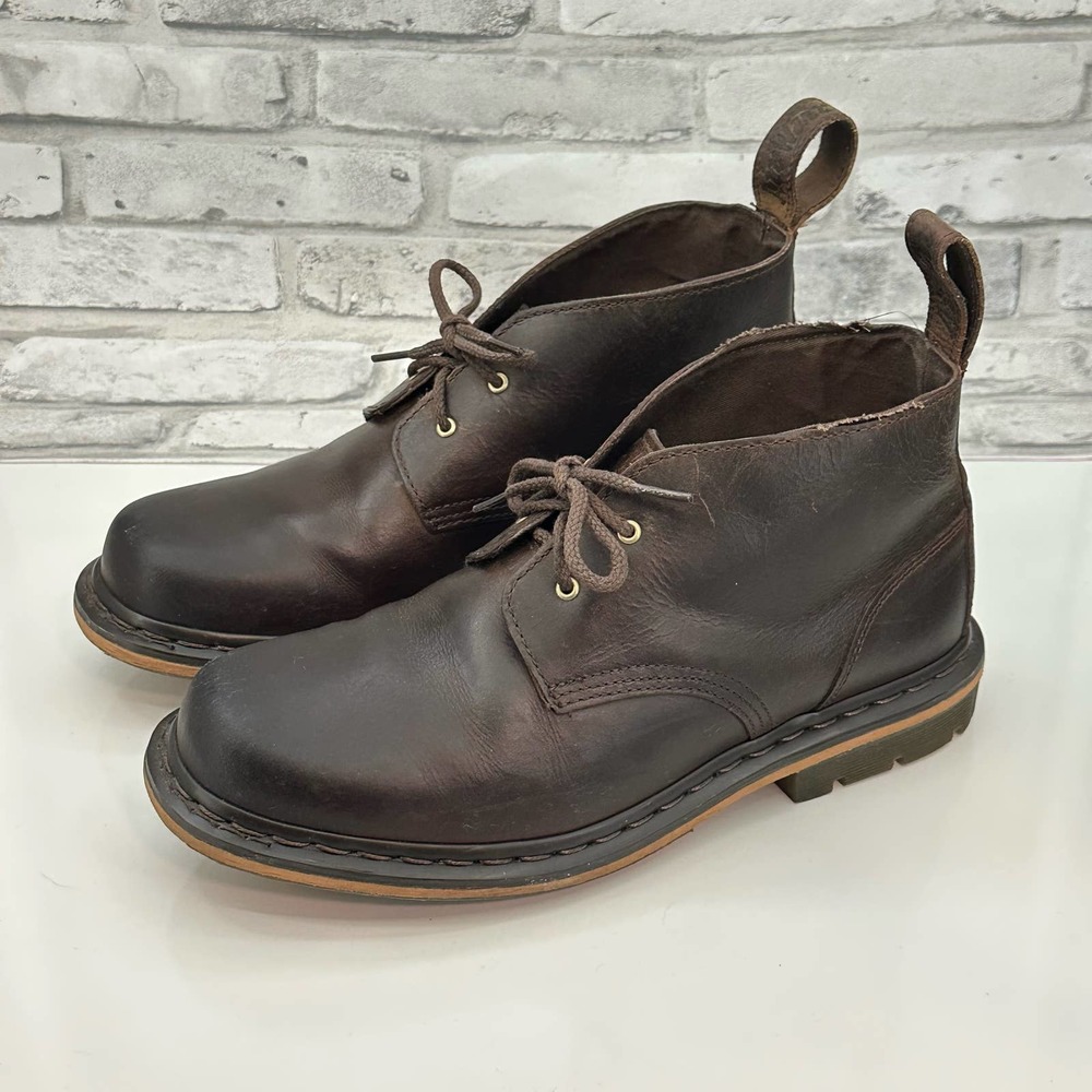 Dr Marten's Mens Deverell Brown Desert Boots R21598203 sz 10 Work HEavy Duty